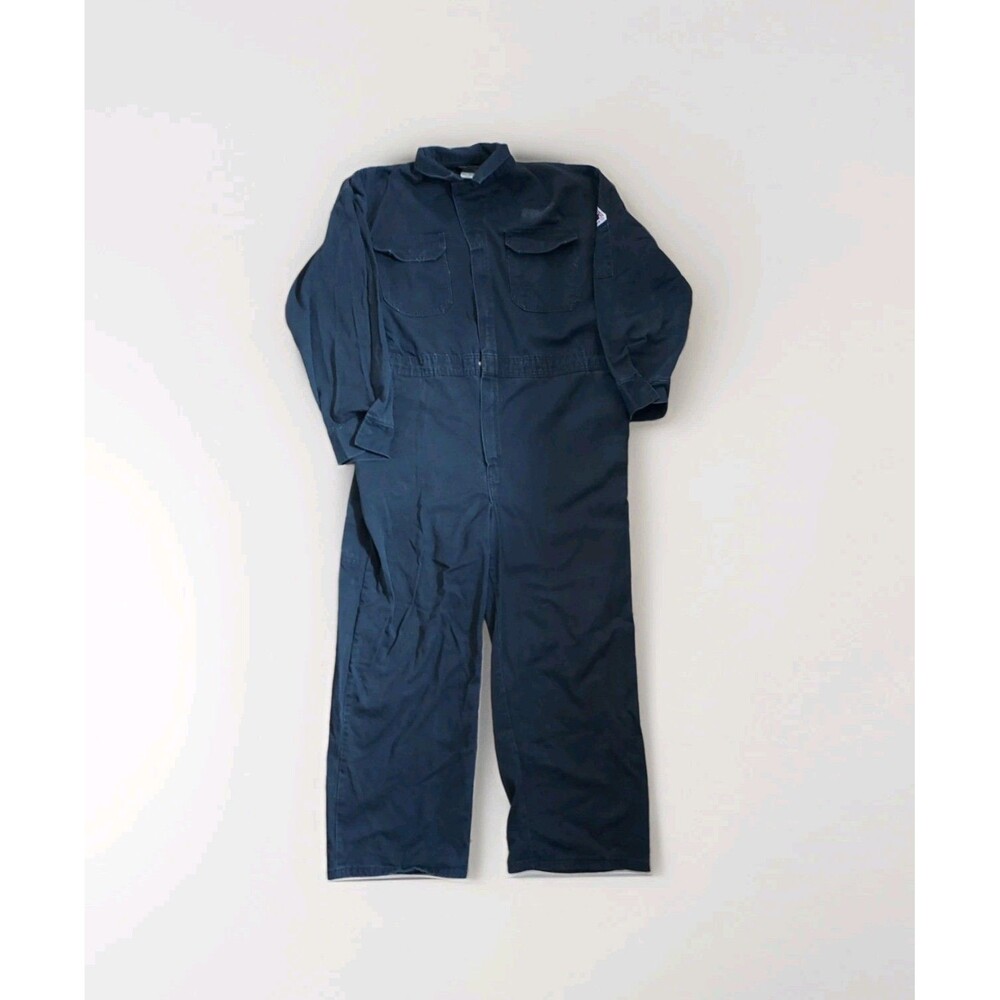 Bulwark FR Work Overalls Mens Size 50 (2XL) Blue Fire Flame Resistant